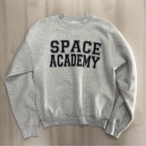 vintage 80s 90s SPACE ACADEMY camp crewneck printed sweatshirt L